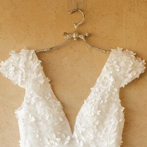 BHLDN French Market Dress Hanger Heavy Bridal Wedding Gown - no ribbon